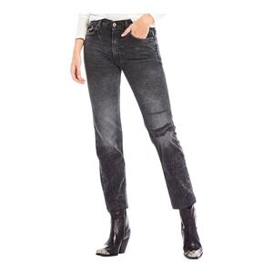 NWOT Free People We the Free Vixen Cigarette Jeans in Rock & Roll Black